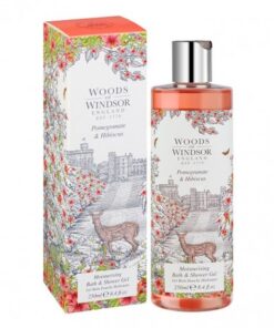 Woods Of Windsor Pomegranate & Hibiscus Moisturising Bath & Shower Gel 250ml