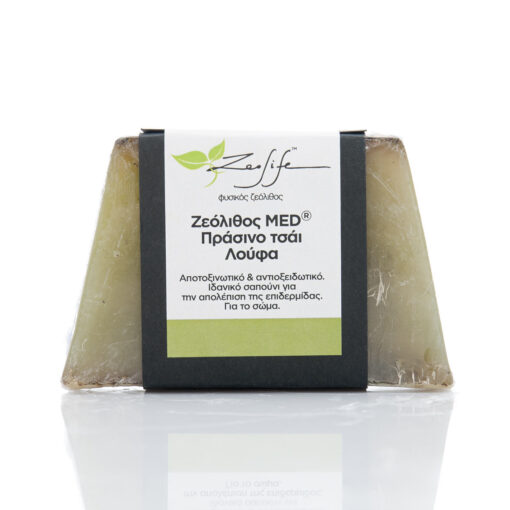 Valsamo Shop - zeolite soap green tea front