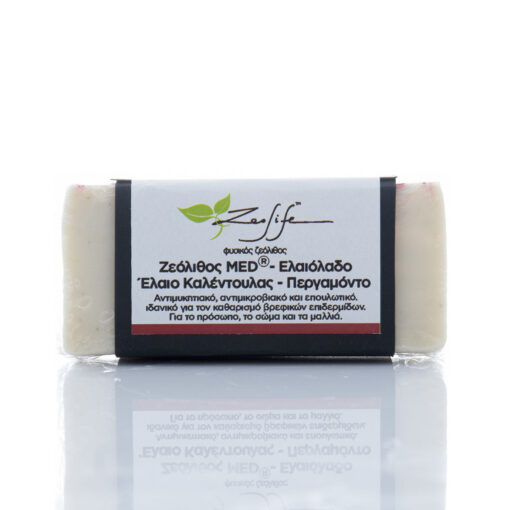 Valsamo Shop - zeolite soap oliveoil calendula front